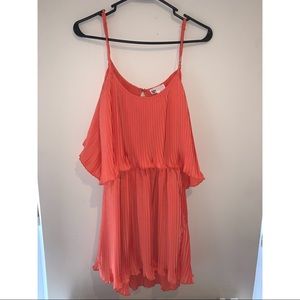 by the way. Micro-pleated swing dress